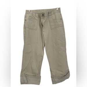 Talbots Kids girls 14 Cream Pants khaki Capri